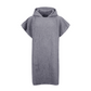 Poncho with linen | grey