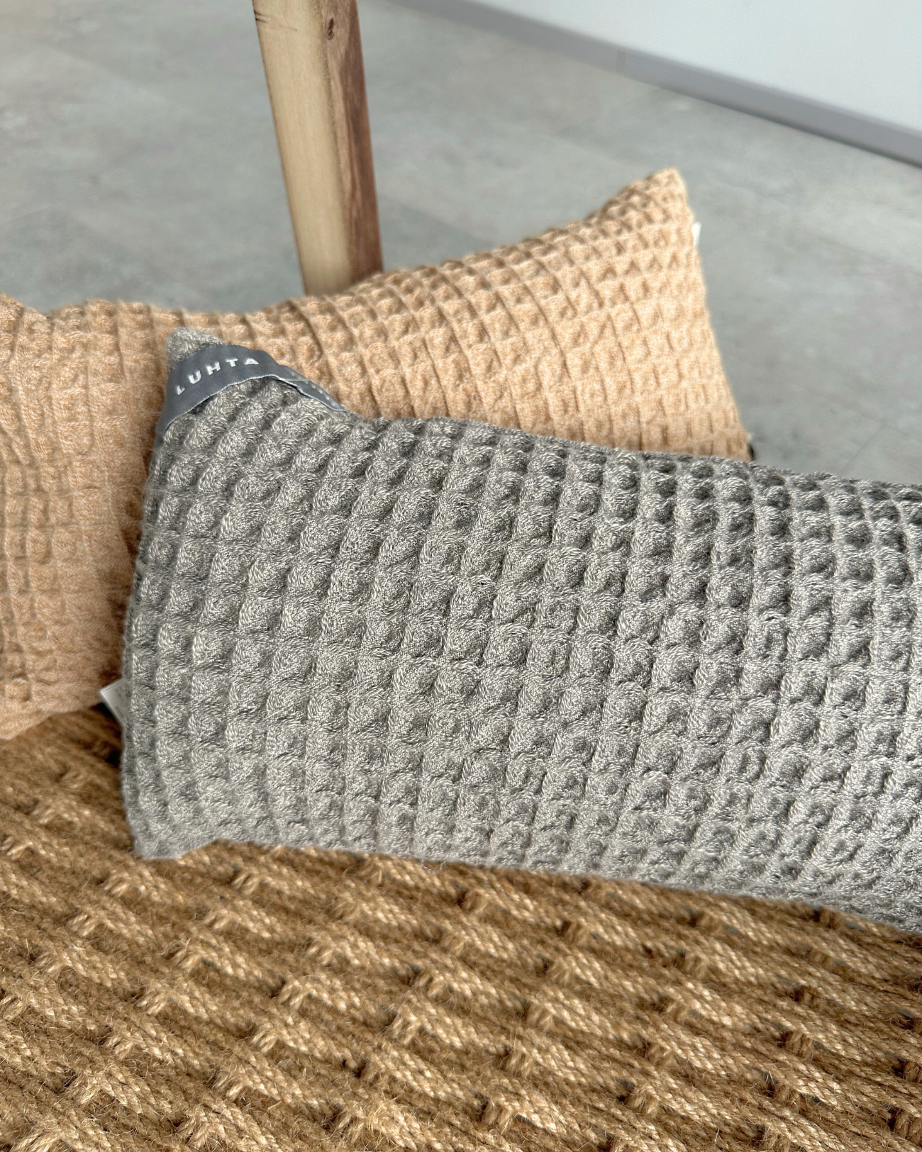 Sauna cushion with linen | sand