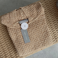 Poncho with linen | sand